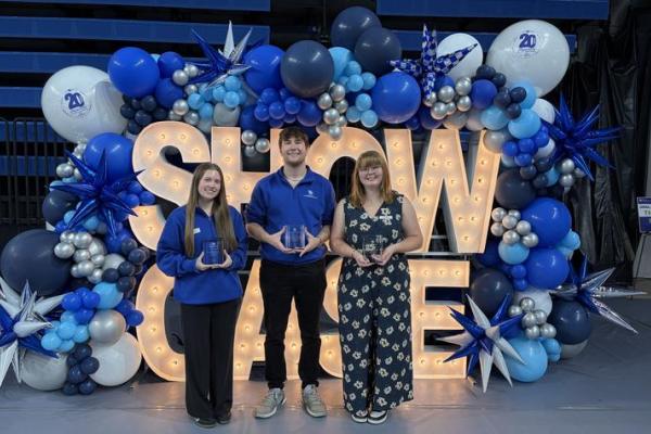From left: Addison Witucki, Austin Trotter and Kaydee Straw. Not pictured: Owen Walker. Photo courtesy of UK Office for Undergraduate Research.